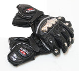 Perrini Full Metal Motorcycle Leather Gloves Racing