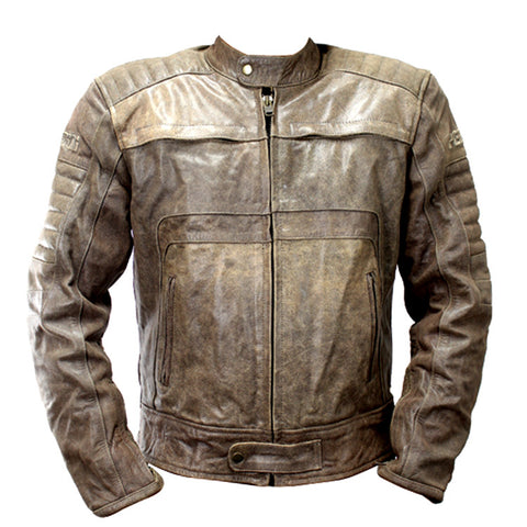 Perrini New Men’s Buffalo Motorbike Genuine Leather Biker Jacket Motorbike Leather Top
