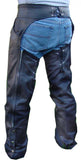 Motorcycle Leather Chaps Fully Lined