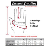 Perrini Motorcycle Gloves Leather Biker Gloves Velcro Strap Black Color