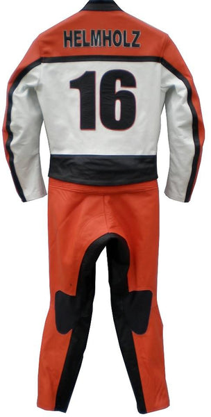 top gear leathers Custom Motorcycle Leather Racing Suit with Personal Name Number Hump Option
