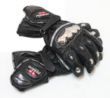 Perrini Full Metal Motorcycle Leather Gloves Racing