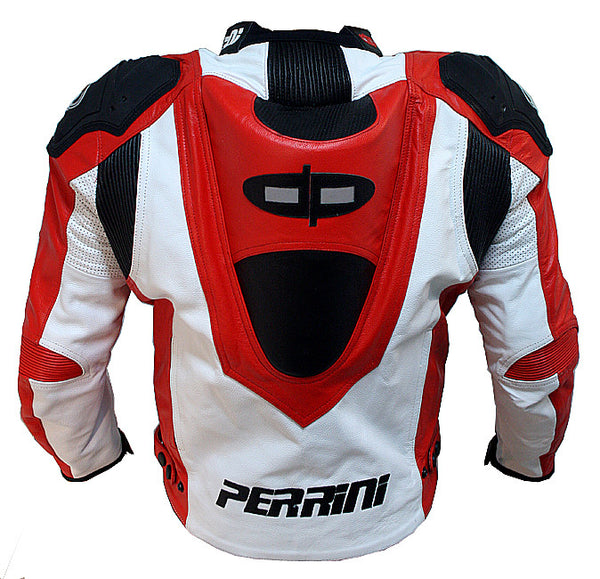 Motorcycle Racing Leather Jacket GP Armor Tornado Ce – TopGearLeathers