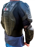 Motorcycle Racing Riding Full Body Armor Spine Protection Jacket w/ GP Armor Black