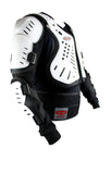 Perrini White CE Approved Full Body Armor Motorcycle Jacket Spine Protection