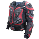 Red & Black CE Approved Perrini Full Body Armor Motorcycle Jacket