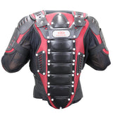 Perrini Red & Black CE Approved Full Body Armor Motorcycle Jacket