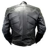 Perrini Men's Black Motorcycle Riding Armor Biker Racing Motorbike Riding Genuine Leather Jacket
