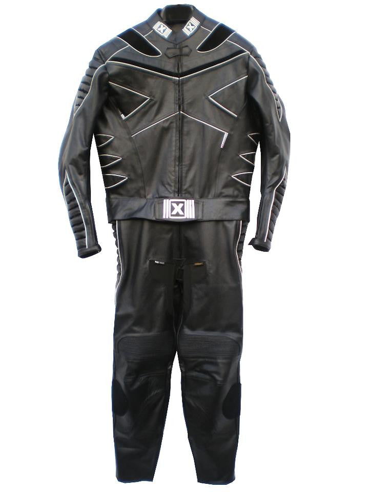 Custom Motorcycle Leather Racing Suit with Personal Name Number Hump O
