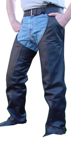 Motorcycle Leather Chaps Fully Lined