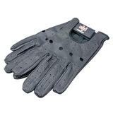 Perrini Black Genuine Leather Summer Driving Classic Gloves All Sizes S - XXL