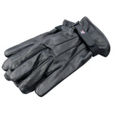 Perrini Black Genuine Cowhide Leather Winter Gloves All Sizes S - XXL