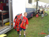 Custom Motorcycle Racing Leather Suit for Kids with Personal Name Number Below 5'