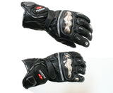 Perrini Full Metal Motorcycle Leather Gloves Racing