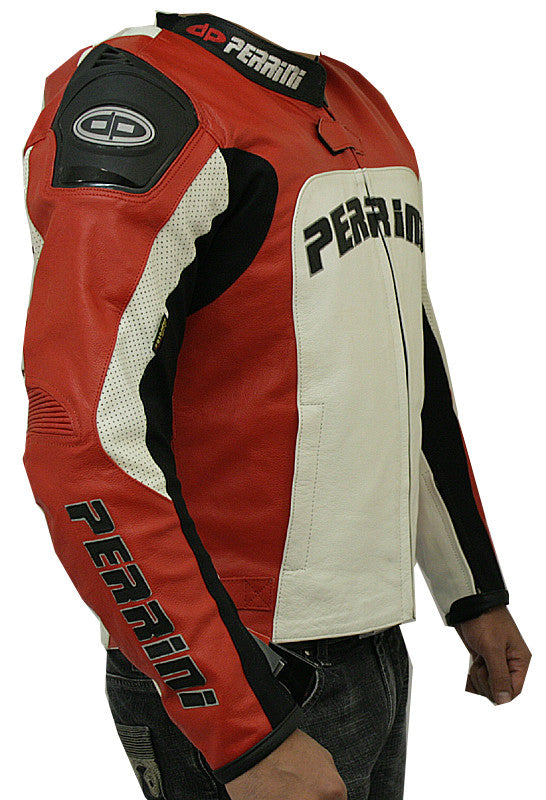 Motorcycle Racing Leather Jacket GP Armor Tornado Ce TopGearLeathers