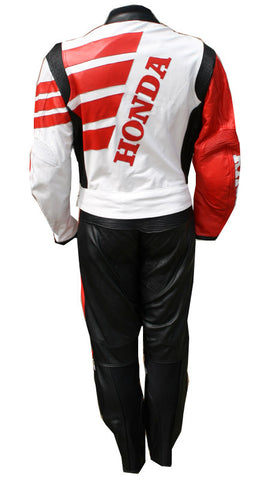 2 pc Motorcycle Racing Suit Leather Suit