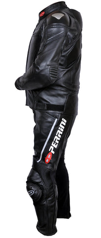 2pc Perrini Torino Motorcycle Leather Racing Suit