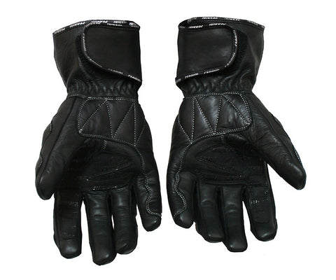 Perrini Full Metal Motorcycle Leather Gloves Racing TopGearLeathers