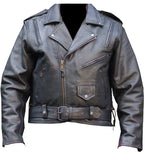 Biker Leather Motorcycle Riding Jacket Thick