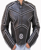 Motorcycle Leather Jacket Racing X-MAN CE Armor