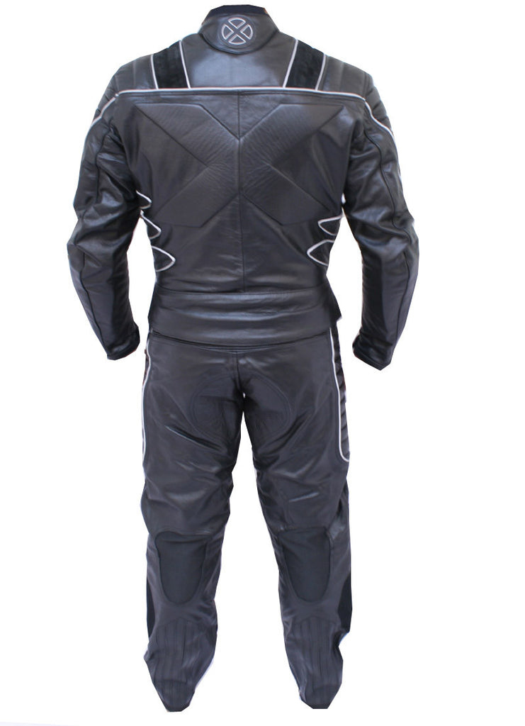 Mens leather motorcycle clearance jacket with armor